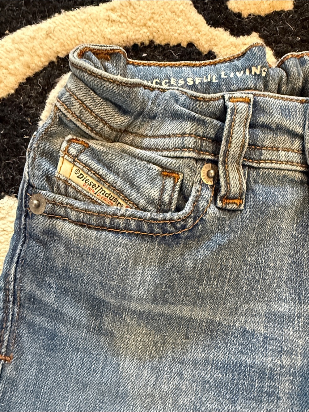 Diesel Toddler Slim Straight Blue Denim Jeans. 24-36m -NWT - Picture 3 of 8